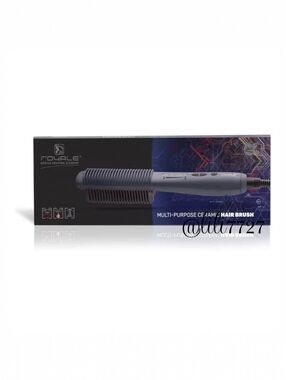 Royale Luxury Ceramic Hair Straightener Brush Genius Heating Element Ionic 450°